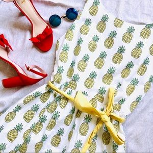 NWOT | Garnet Hill Pineapple Dress